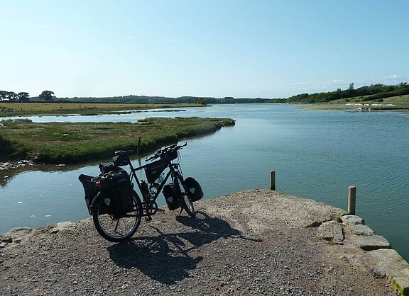 Fahrradpause am Meer