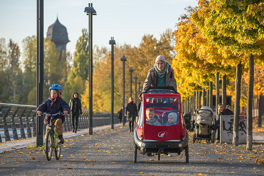 Fahrradfahren in der Stadt Fahrradfahren in der Stadt